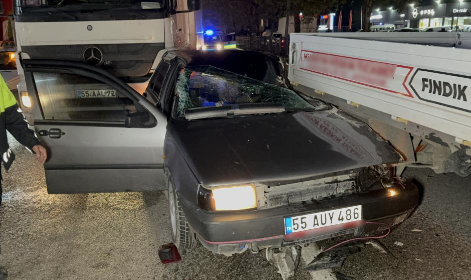 Samsun’da zincirleme kaza: Anne ve oğlu yaralandı