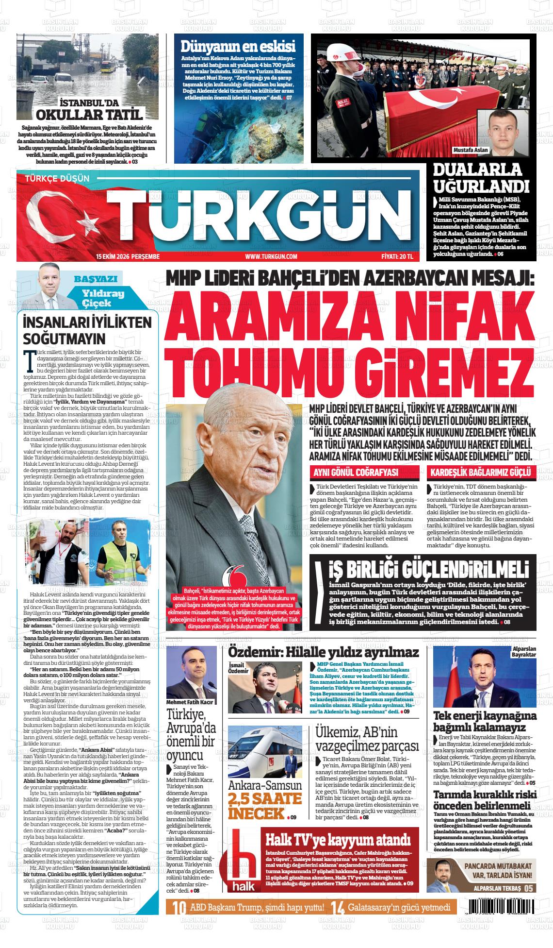 TÜRKGÜN manşet